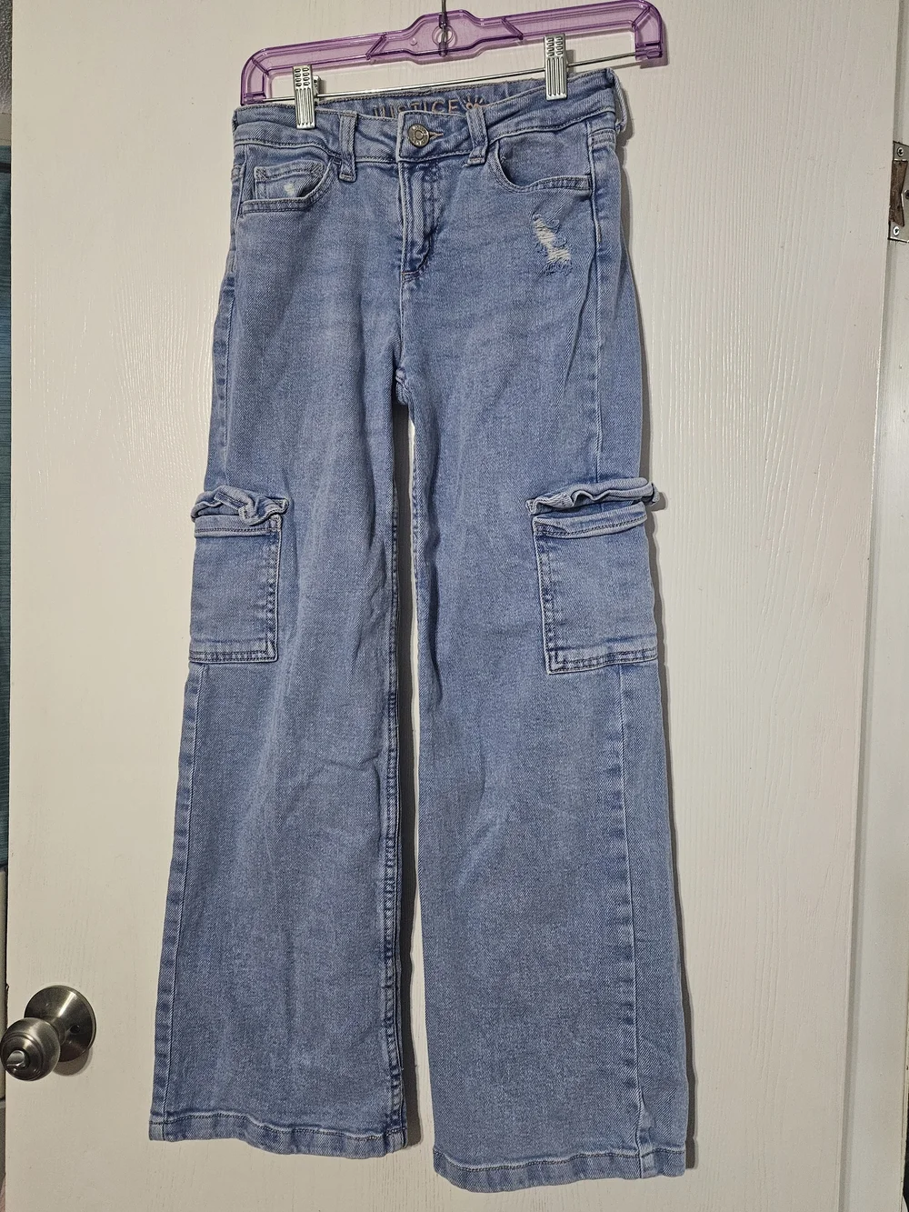 Justice Girls' Light Blue Denim Jeans - Size 12